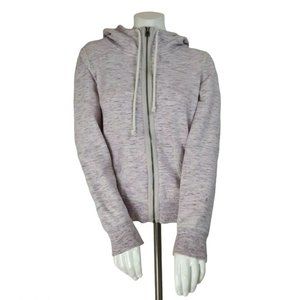 American Eagle Heather Purple Cozy Zip-Up Pockets Hoodie w/ Flaw